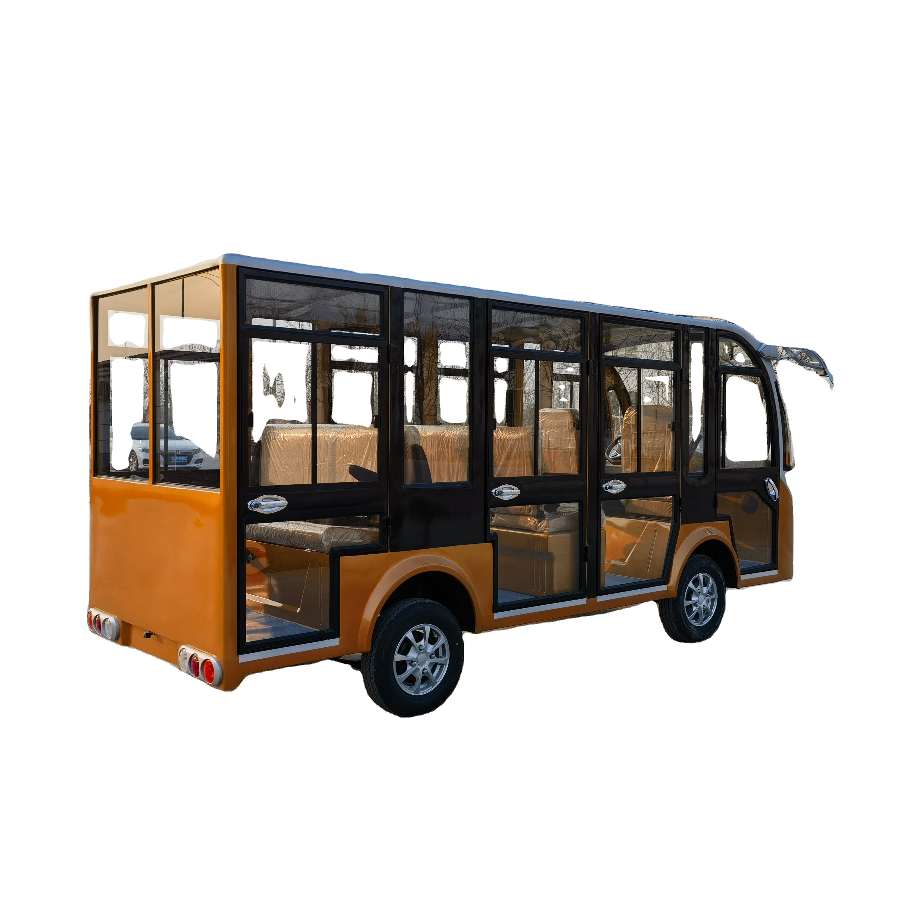 Factory Direct 8 11 14 Seater Large Space Comfortable All New Sightseeing Bus with Door